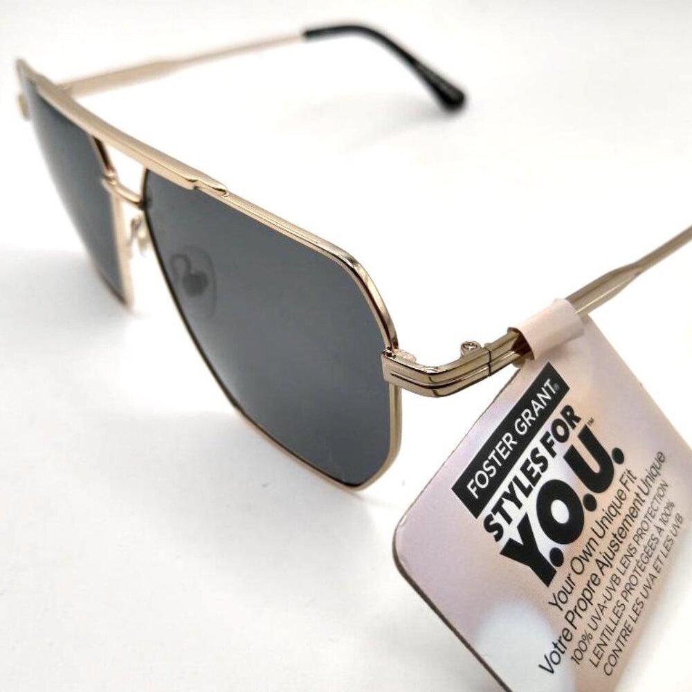 Foster Grant Geometric Gold Sunglasses NEW Styles for Y.O.U